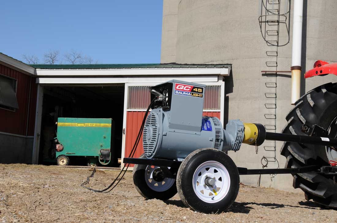 Baumalight 45kw tractor driven generator